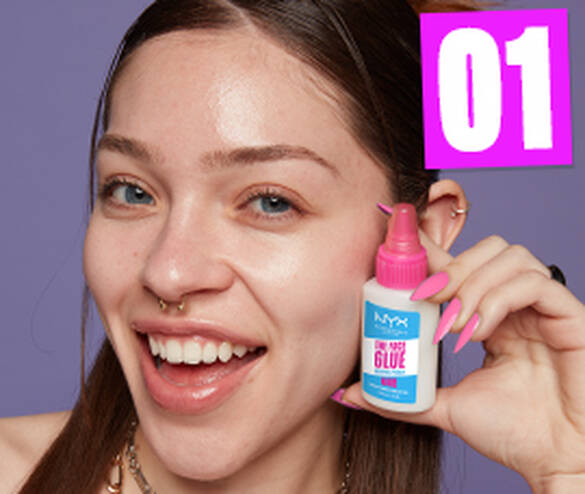step 1: nyx face glue gripping primer