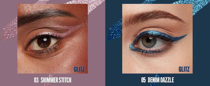 Line with the precise tip for sharp, clean lines and use the flat edge to shape & accentuate inner corners.