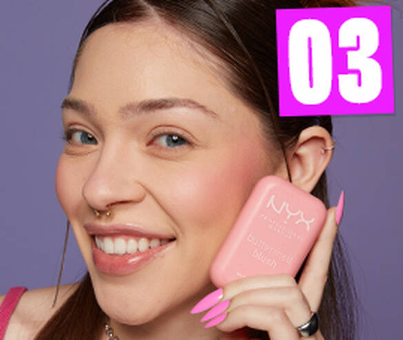 step 3: nyx buttermelt blush