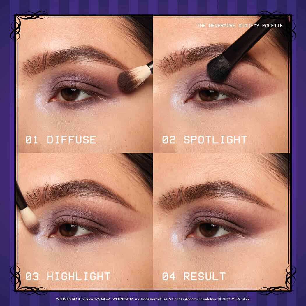 The Nevermore Academy Palette tutorial light skintone