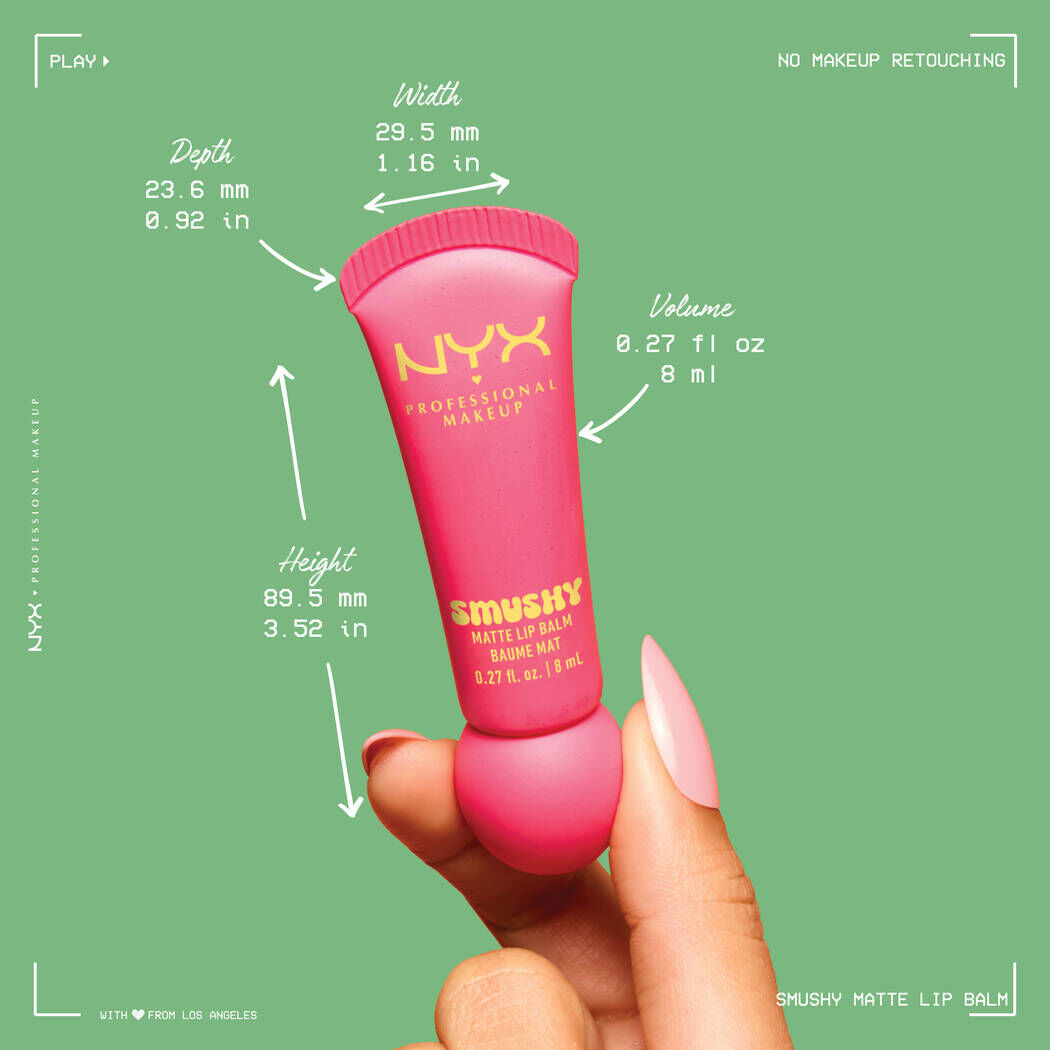 NYX Smushy Matte Lip Balm for sheer buildable colour