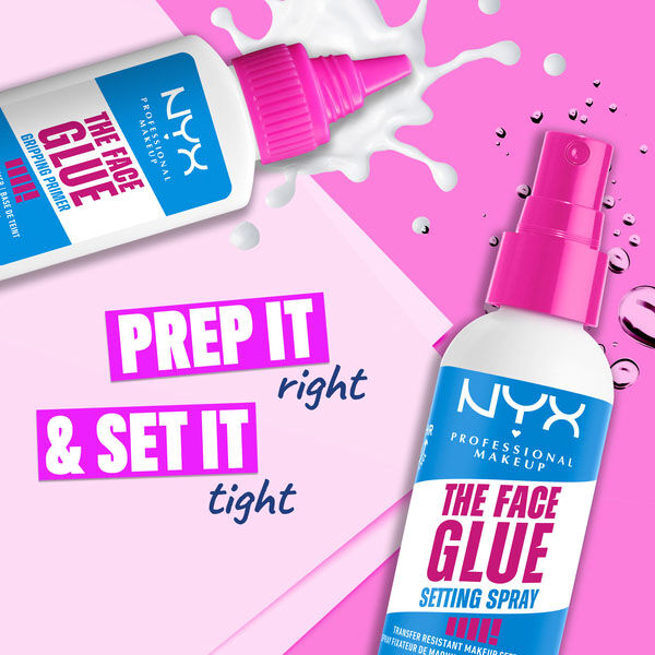 NYX Face Glue Primer and NYX Face Glue Setting Spray