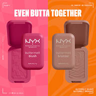 NYX Buttermelt Blush paired with the NYX Buttermelt Bronzer