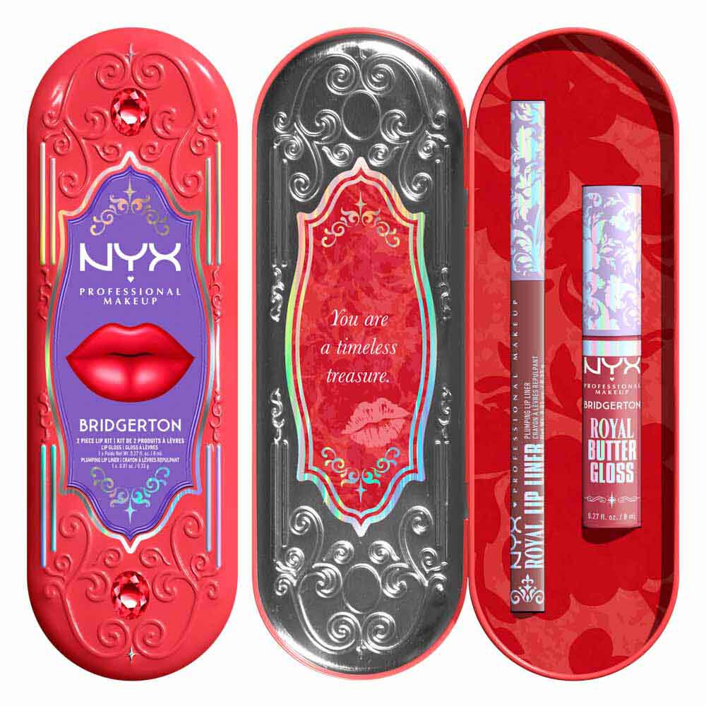 Bridgerton Royal Treasures 2-Piece Lip Kit Peony Passion, Cupid's Secret