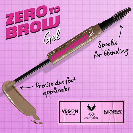 ZERO TO BROW LONGWEAR BROW GEL